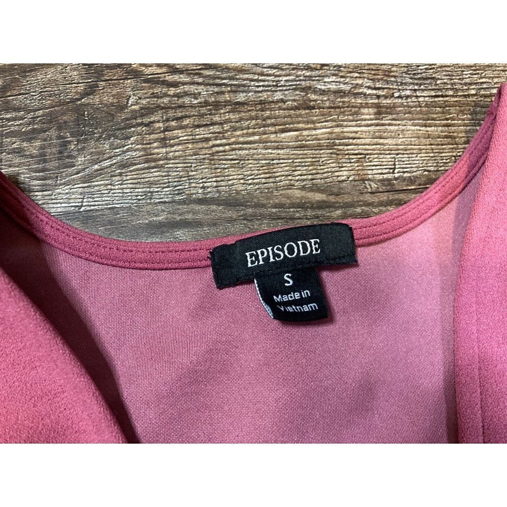 Episode Los Angeles Short Rose Pink A-Line Bell Sleeve Dress Size Small - Picture 4 of 6